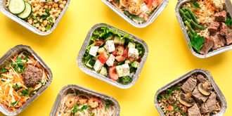 Nutritious meals in takeaway containers