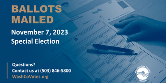 Ballots mailed November 7, 2023 Special Election