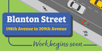 Blanton Street (198th Avenue to 209th Avenue) work begins soon