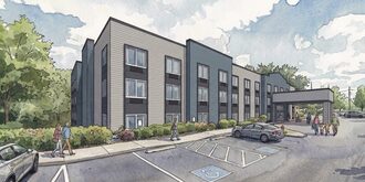 An architectural rendering of Cornell Road Recovery