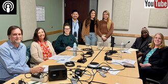 Photo Community Development Staff at Podcast Event