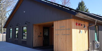 An exterior overall view of the Just Compassion Access Center in Tigard