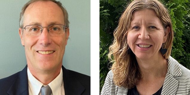 Portraits of Brad Anderson and Cortney Duke-Driessen.