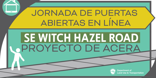 proyecto de mejora para peatones de Witch Hazel Road 