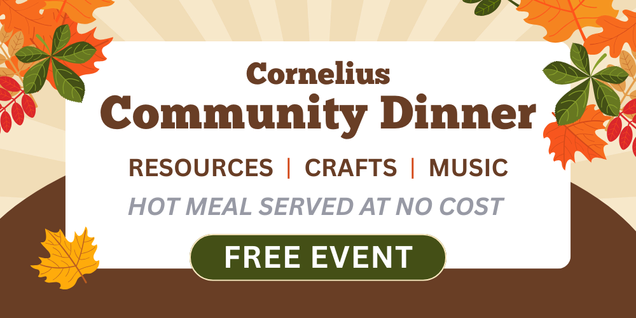 Cornelius Community Dinner graphic