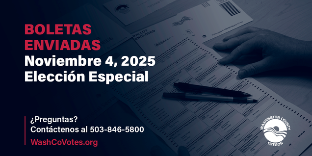 Boletas enviadas para la elección especial del 4 de noviembre de 2025