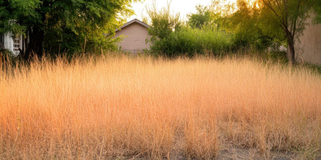brown, dry and long grass