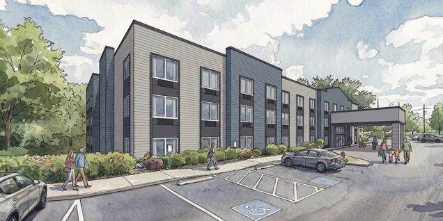 An architectural rendering of Cornell Road Recovery