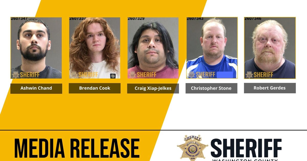 Five People Arrested in Undercover Child Predator Sting | Washington ...