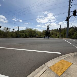 North corner of Century Boulevard and Main Street, looking south east