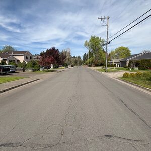 Center of Century Boulevard between Lois and Borwick streets before start of construction