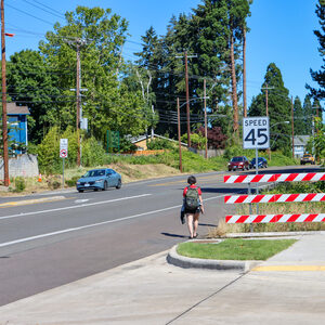 Walker Road Phase 3 end of sidewalk