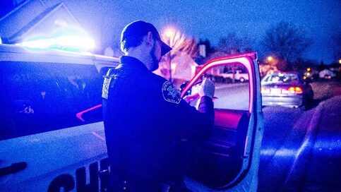 Deputy at roadside stop