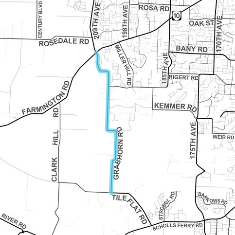 Grab Horn Road snow zone map