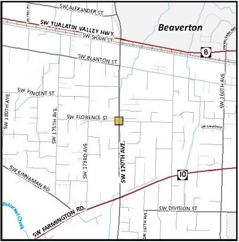 170th Ave Project Map