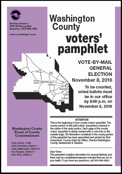 County Voter's Pamphlet
