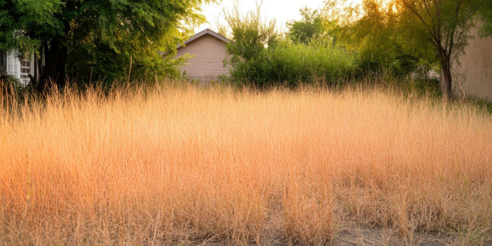 brown, dry and long grass