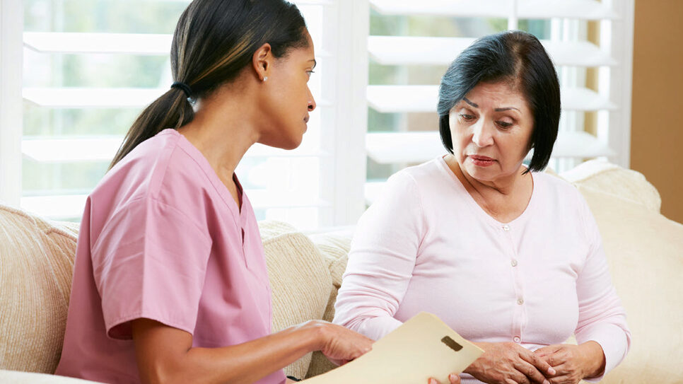 Generic: Health care provider talking with patient